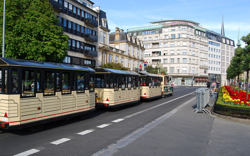 5 - A tourist train in Luxembourg City